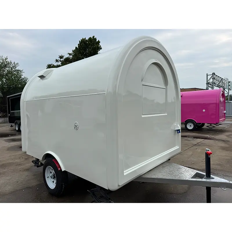 Trailer thực phẩm mái vòm tròn cổ điển