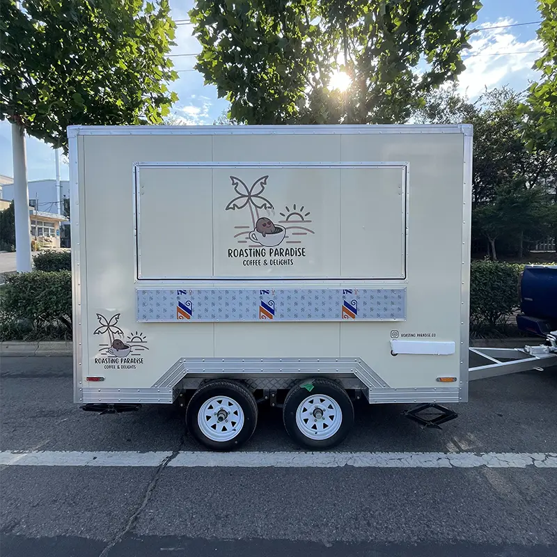 Trailer di động nhà bếp đầy đủ thương mại