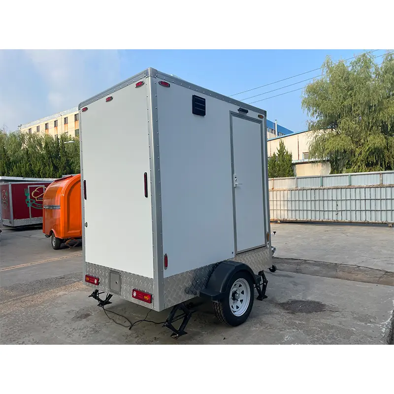 Trailer phòng vệ sinh di động trạm đơn